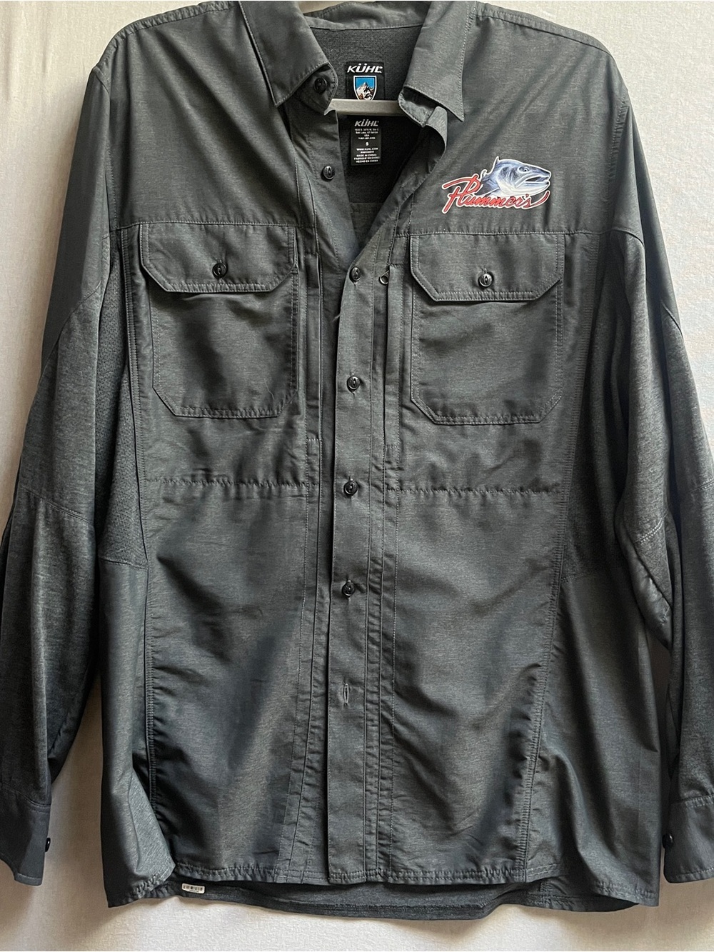 Kühl Men’s Black Button-Up Utility Work Shirt Size Small